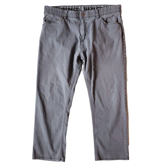 Iron Co Pants Lot of 3 Men 38 x 27 Gray Khaki Blue Straight Leg 5-Pocket Stretch - Picture 2 of 15